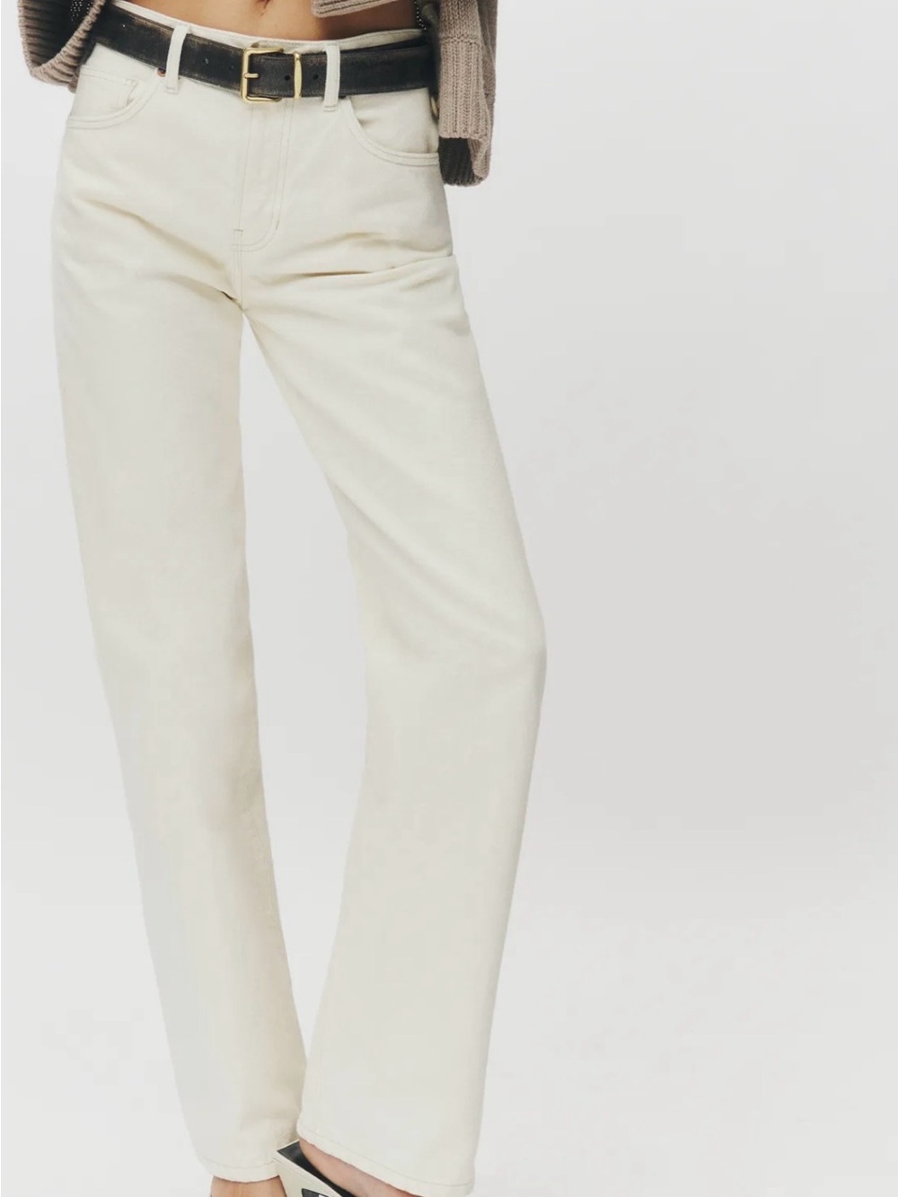 Val 90s Mid Rise Straight Jeans Reformation size 24